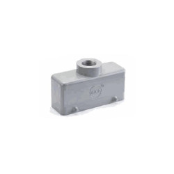 Capot 24B, Aluminium moulé sous pression, IP67, Sortie verticale, M40
